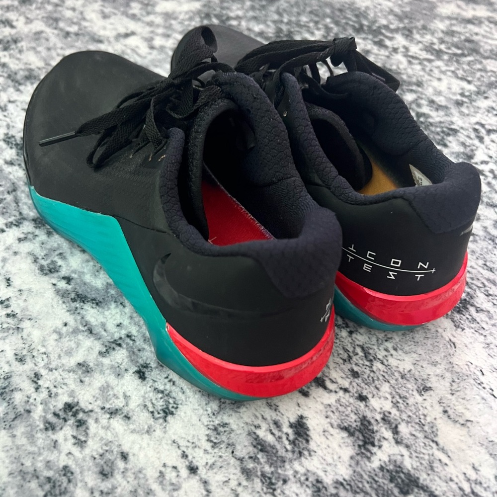 Nike Metcon 5‎ AMP Black Aqua Cross Training Shoes Mens 6.5